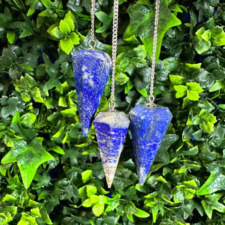 Lapis Lazuli Crystal Pendulum