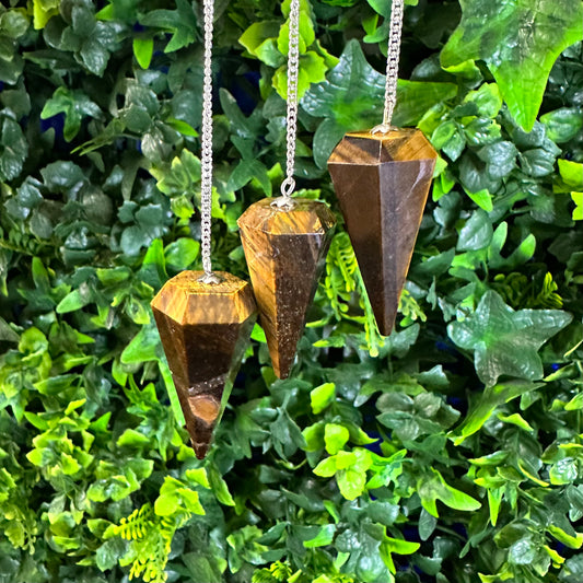 Tiger Eye Crystal Pendulum