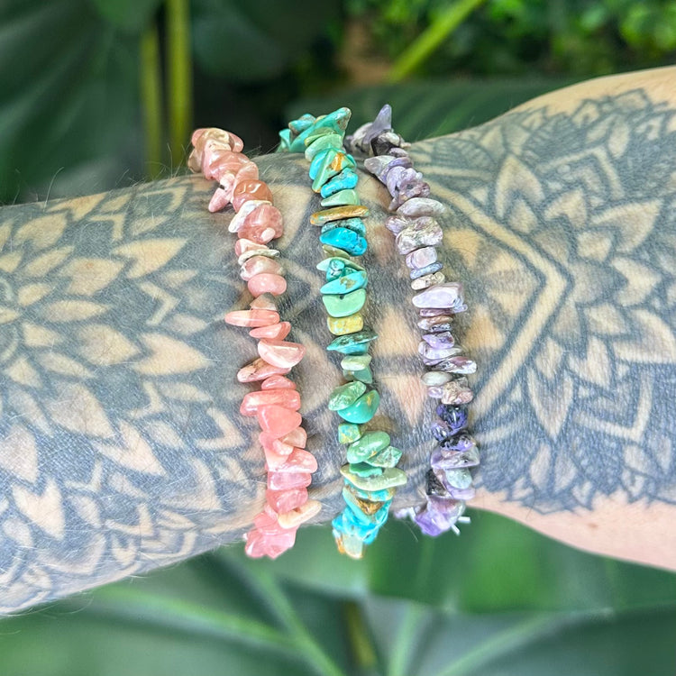 Crystal Chip Bracelets