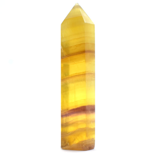 Polished Yellow Fluorite Generator