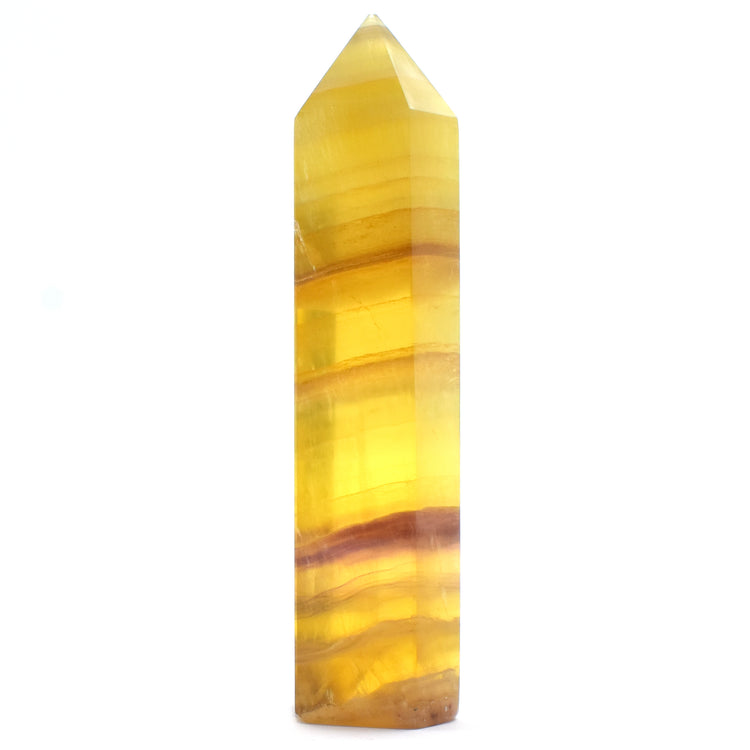 Polished Yellow Fluorite Generator