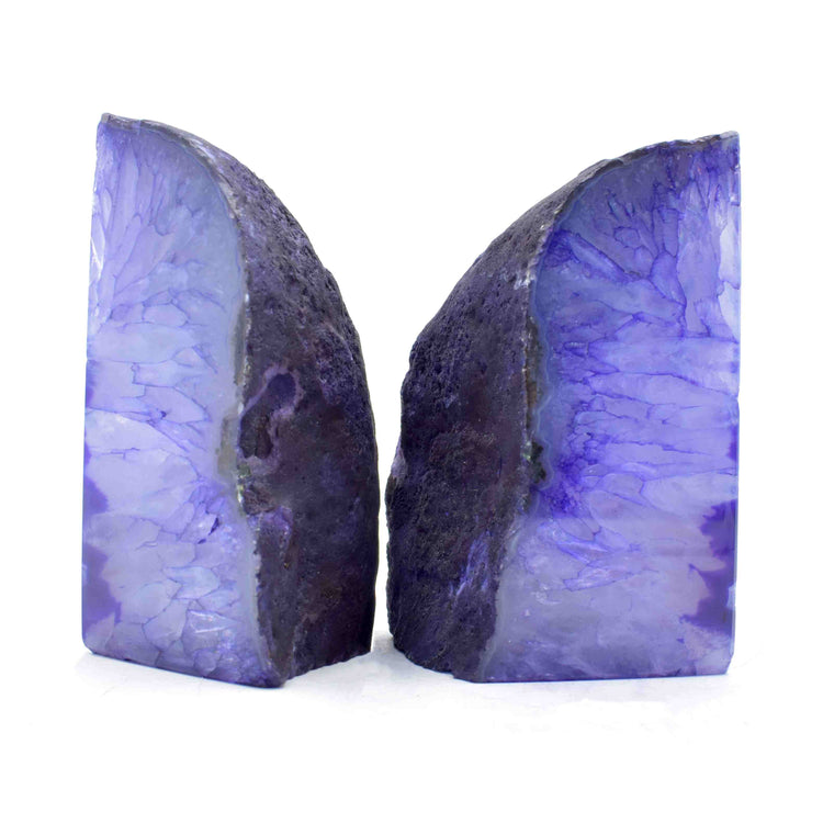 Purple Agate Bookends