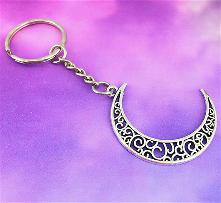 Crescent Moon Keychain